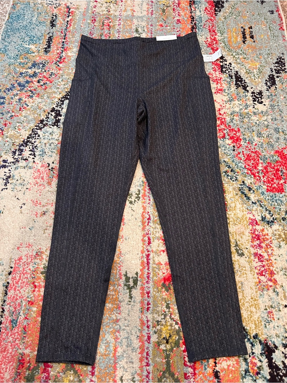 NWT Maurices Black Herringbone Leggings - L